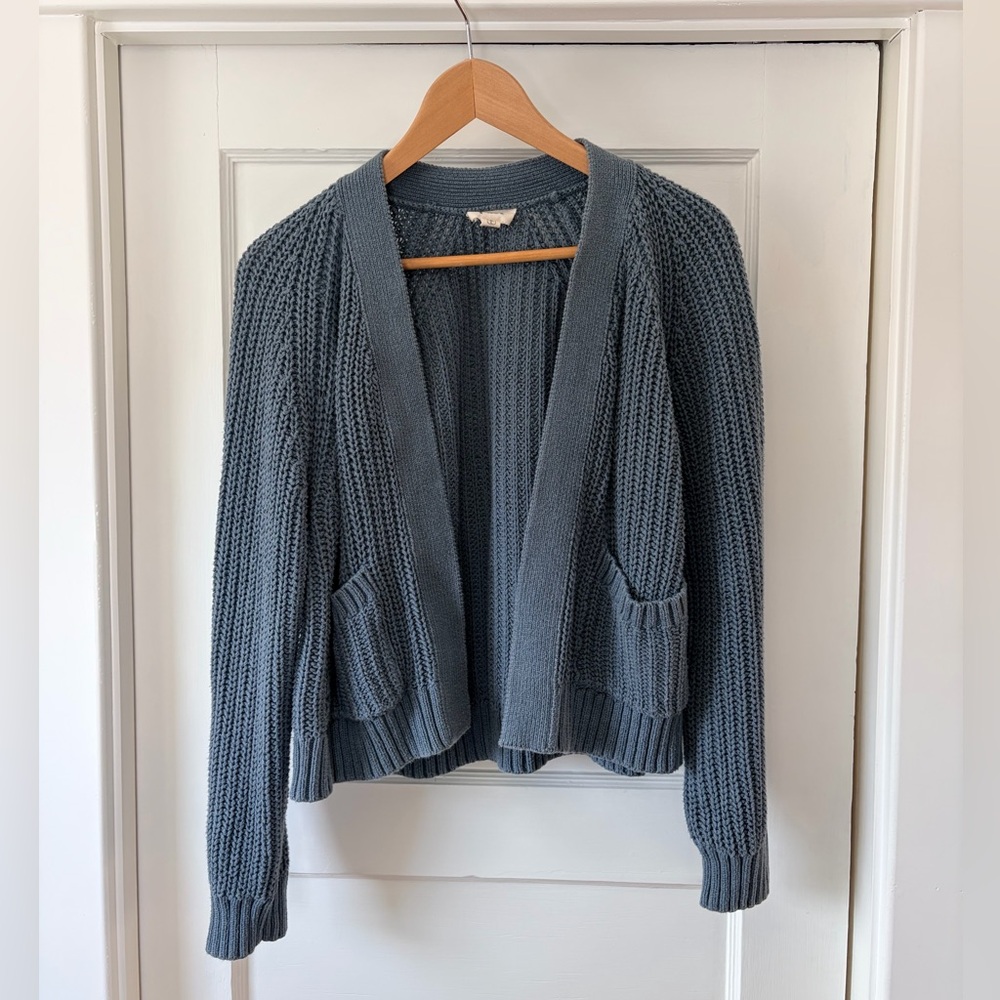 Cozy Women's Blue Knit Cardigan